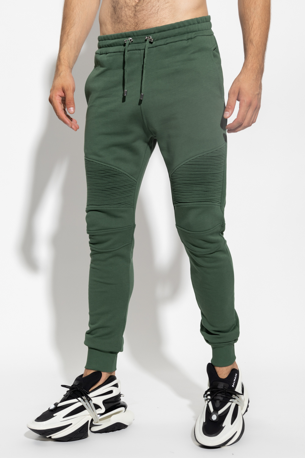 Balmain store biker sweatpants